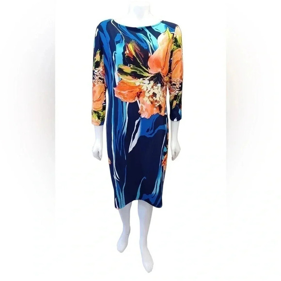 Joseph Ribkoff DayLily MIDI  Dress Size 15 - Picture 1 of 8